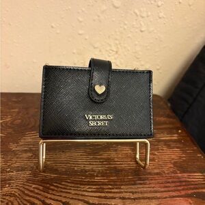 VICTORIA’S SECRET black Multi Color Gift Card Credit Card Organizer 4x2.5”